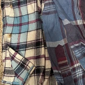 🦋Blue🦋 bundle (2) flannel tops